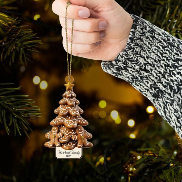Gingerbread Christmas Tree Ornament,Gingerbread Ornament,Gingerbread Lover Keepsake,Gingerbread Home decor Xmas Light - Image 5