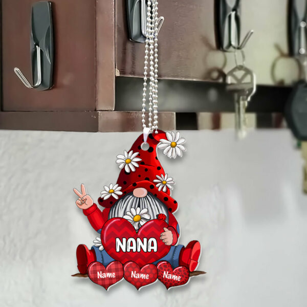 Gnomes With Hearts Car Ornament Personalized Ornament Gift For Grandma - Image 3