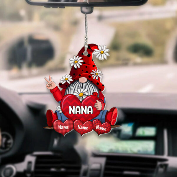 Gnomes With Hearts Car Ornament Personalized Ornament Gift For Grandma - Image 5
