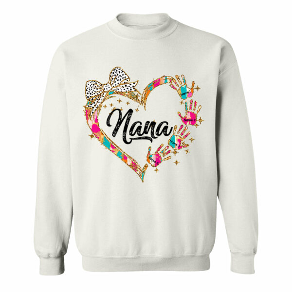 Grandma And Grandkids Coquette Christmas Personalized Shirts, Nickname And Names Can Be Changed - Image 10