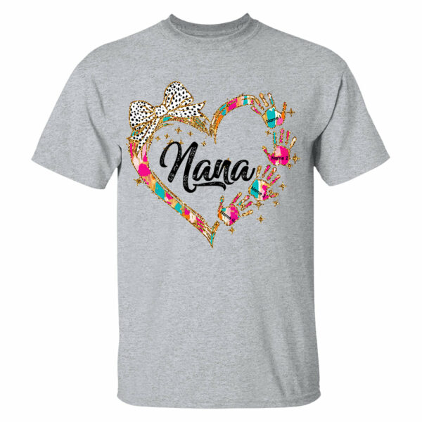 Grandma And Grandkids Coquette Christmas Personalized Shirts, Nickname And Names Can Be Changed - Image 3