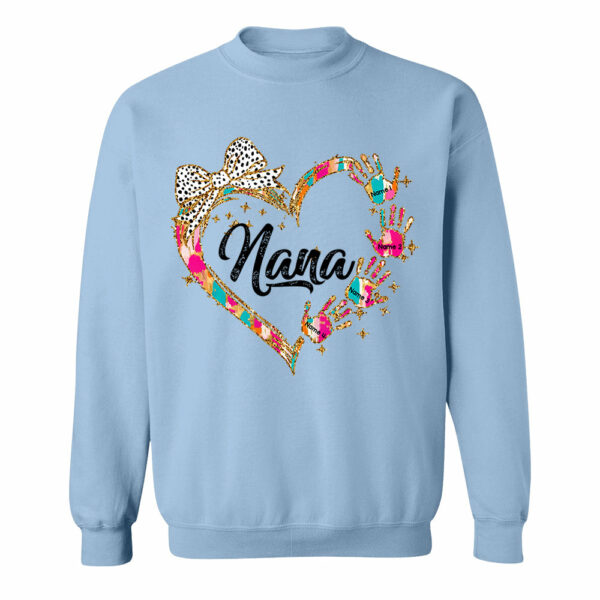 Grandma And Grandkids Coquette Christmas Personalized Shirts, Nickname And Names Can Be Changed - Image 12