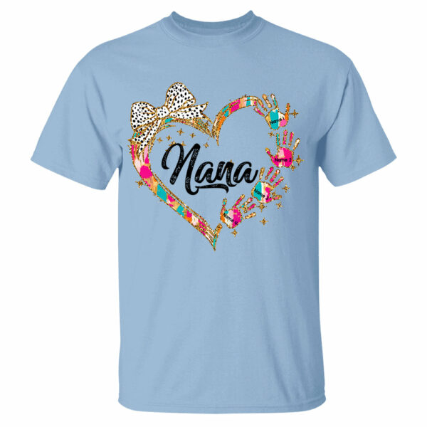 Grandma And Grandkids Coquette Christmas Personalized Shirts, Nickname And Names Can Be Changed - Image 4