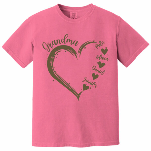 Grandma and Grandkids Hearts, Best Gift Birthday, New Mom Gift Shirt - Image 11
