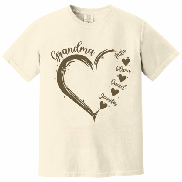 Grandma and Grandkids Hearts, Best Gift Birthday, New Mom Gift Shirt - Image 7