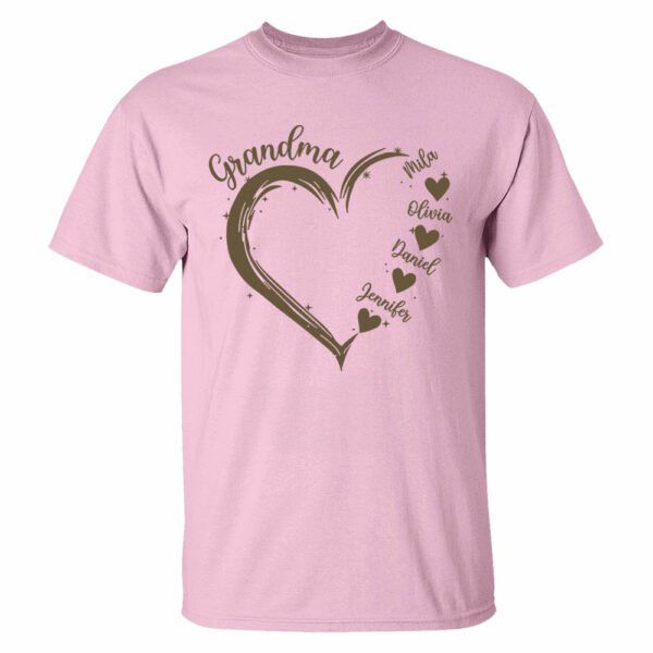 Grandma and Grandkids Hearts, Best Gift Birthday, New Mom Gift Shirt - Image 4