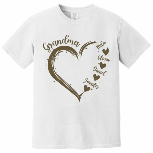 Grandma and Grandkids Hearts, Best Gift Birthday, New Mom Gift Shirt - Image 6