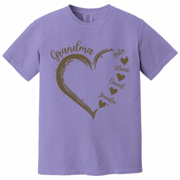 Grandma and Grandkids Hearts, Best Gift Birthday, New Mom Gift Shirt - Image 12