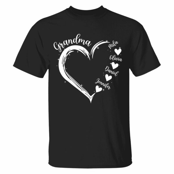 Grandma and Grandkids Hearts, Best Gift Birthday, New Mom Gift Shirt - Image 5