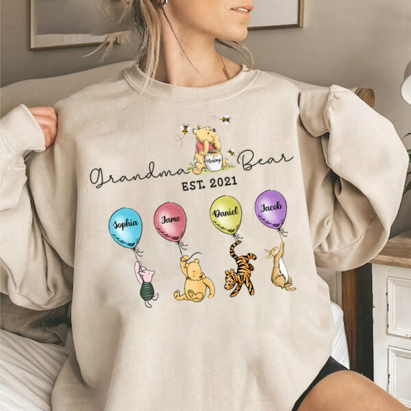 Grandma Bear And Grandkids - Personalized Shirt For Grandma