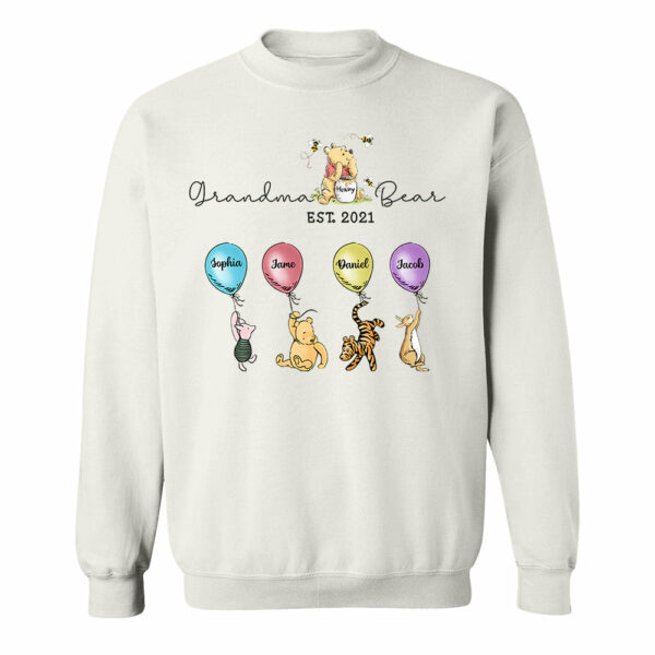 Grandma Bear And Grandkids - Personalized Shirt For Grandma - Image 5