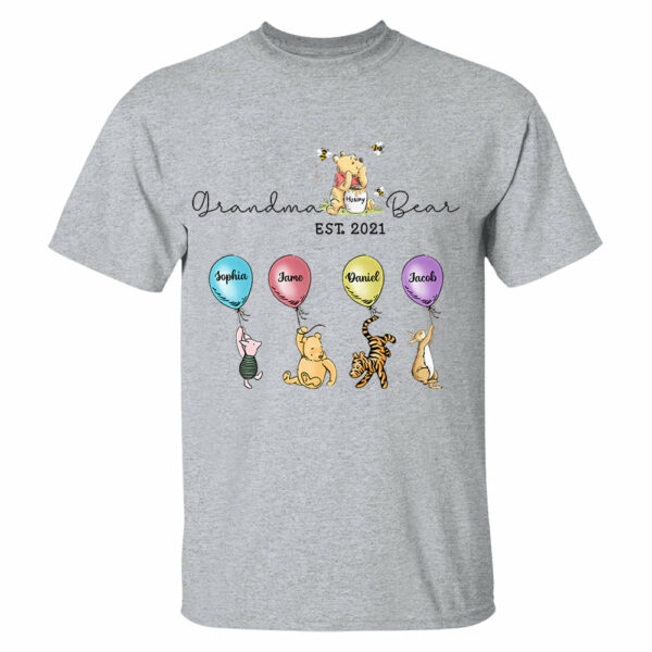 Grandma Bear And Grandkids - Personalized Shirt For Grandma - Image 2