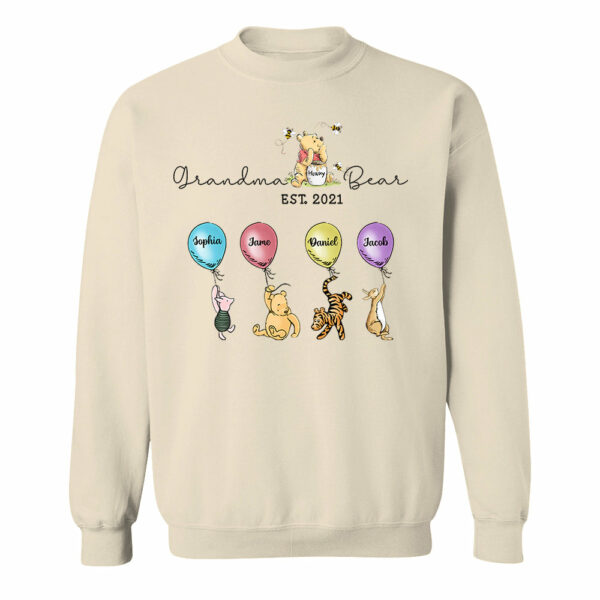 Grandma Bear And Grandkids - Personalized Shirt For Grandma - Image 6
