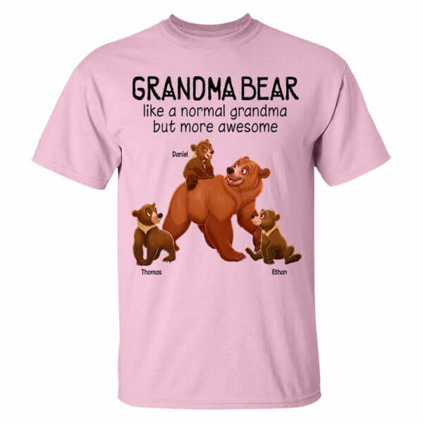 Grandma Bear Like A Normal Grandma But More Awesome - Personalized Shirt For Grandma - Image 11