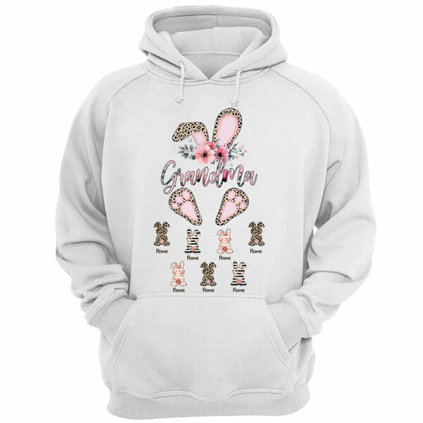 Grandma Easter With Little Bunnies Personalized Shirt For Grandmas - Image 3