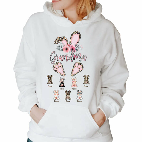 Grandma Easter With Little Bunnies Personalized Shirt For Grandmas - Image 4