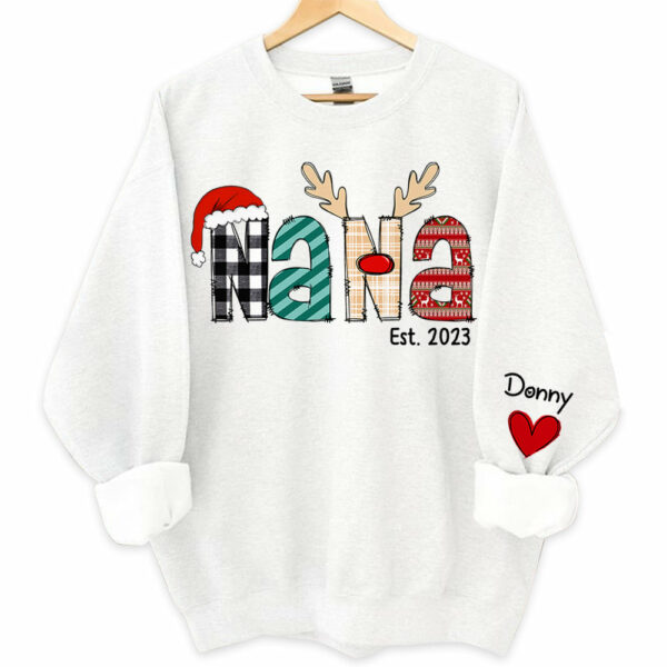 Grandma Est Year - Personalized Grandma With Grandkids Name Shirt - Image 12