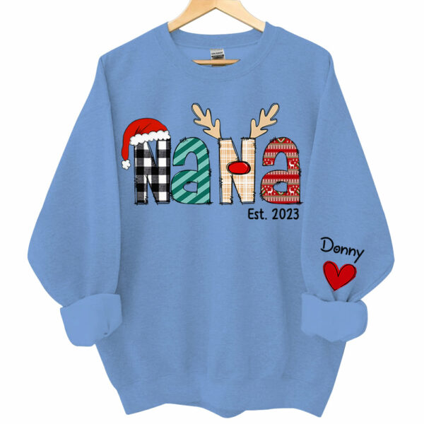 Grandma Est Year - Personalized Grandma With Grandkids Name Shirt - Image 5