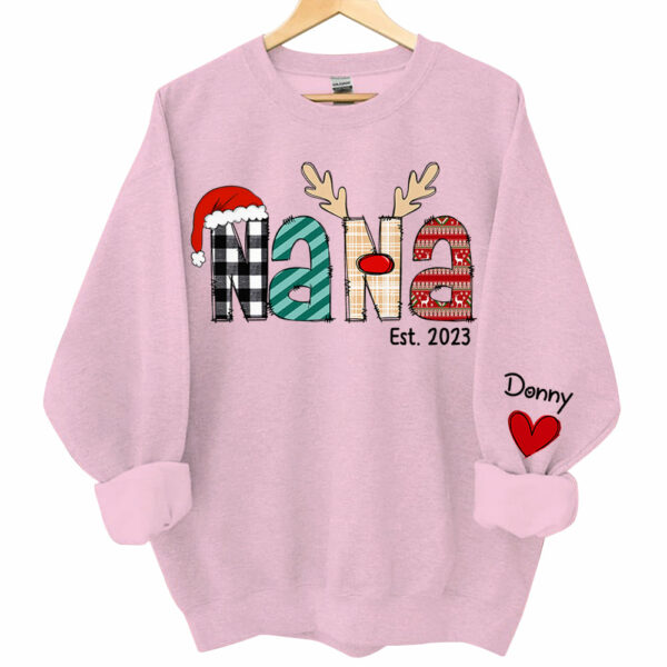 Grandma Est Year - Personalized Grandma With Grandkids Name Shirt - Image 9