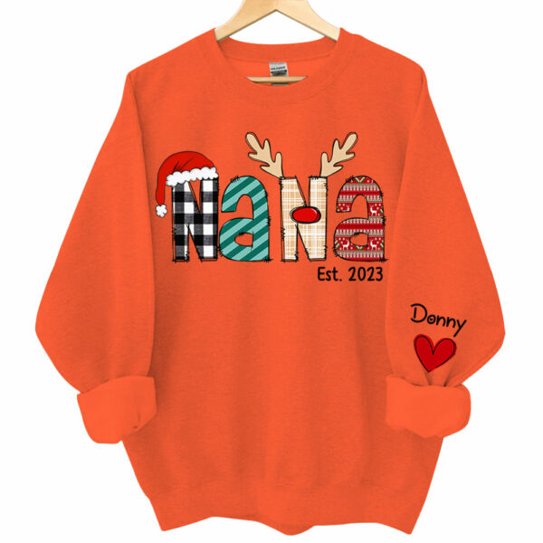 Grandma Est Year - Personalized Grandma With Grandkids Name Shirt - Image 10