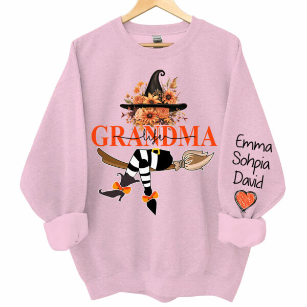 Grandma Life Halloween Autumn Personalized Sweatshirt - Image 9