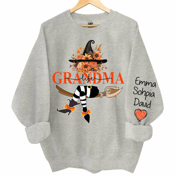 Grandma Life Halloween Autumn Personalized Sweatshirt - Image 2