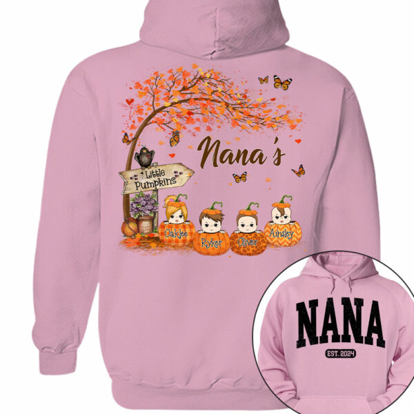 Grandma Little Pumpkin Autumn Personalized Shirt - Image 12