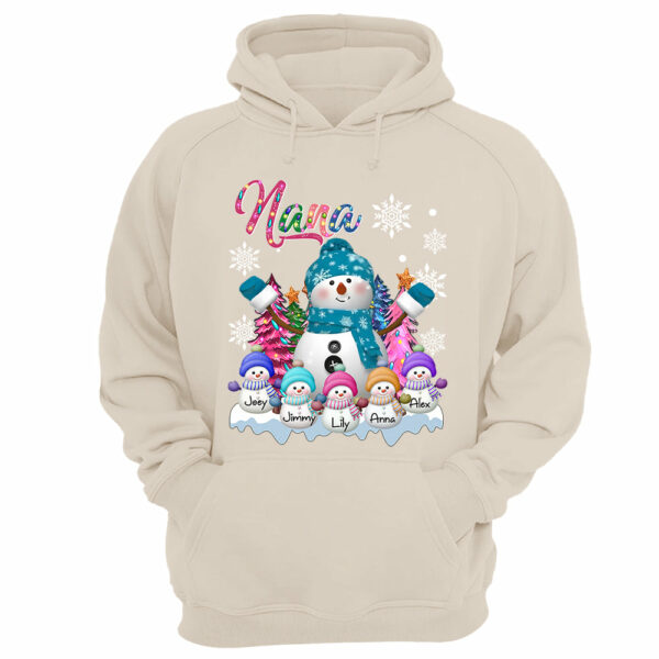 Grandma Snowman & Kid Christmas Tree Personalized Shirt Vr2 - Image 11