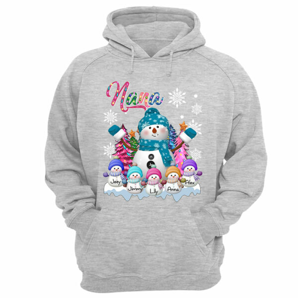 Grandma Snowman & Kid Christmas Tree Personalized Shirt Vr2 - Image 12
