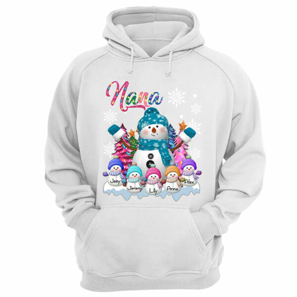 Grandma Snowman & Kid Christmas Tree Personalized Shirt Vr2 - Image 13