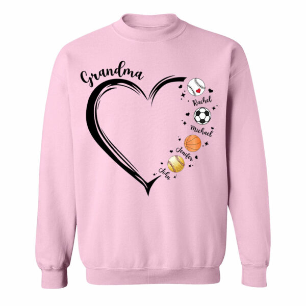 Grandma, Sport Mom Heart, Personalized Shirt, Gift For Mother's Day T1807 - Image 13