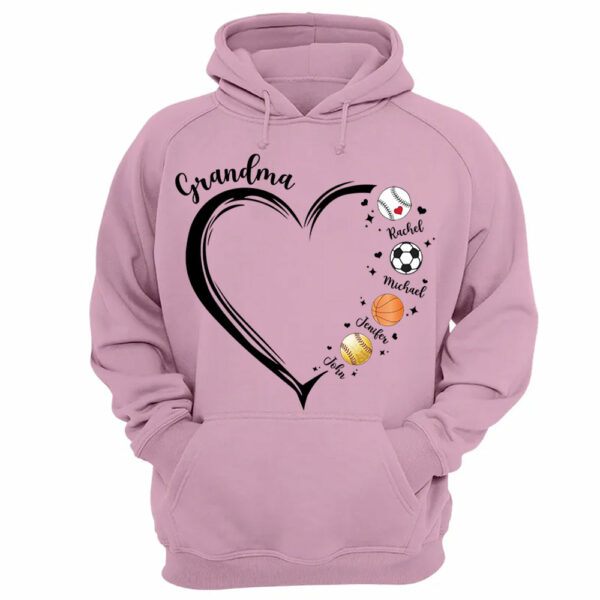 Grandma, Sport Mom Heart, Personalized Shirt, Gift For Mother's Day T1807 - Image 10