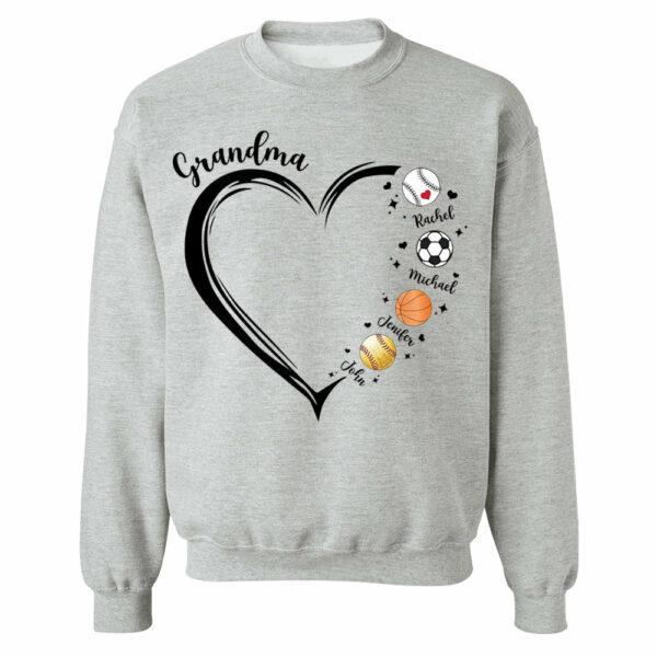 Grandma, Sport Mom Heart, Personalized Shirt, Gift For Mother's Day T1807 - Image 12