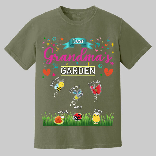 Grandma's Garden, Personalized Mama Shirt, Custom Gift For Nickname and Kids Names T1807 - Image 12