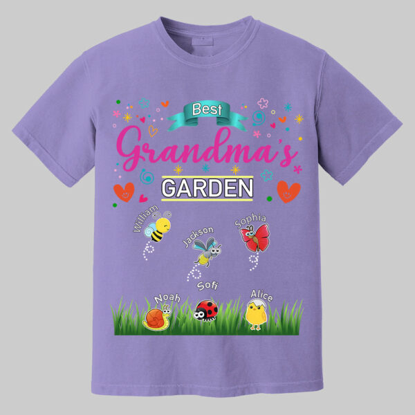 Grandma's Garden, Personalized Mama Shirt, Custom Gift For Nickname and Kids Names T1807 - Image 16