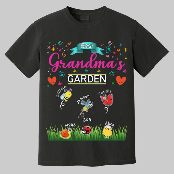 Grandma's Garden, Personalized Mama Shirt, Custom Gift For Nickname and Kids Names T1807 - Image 13
