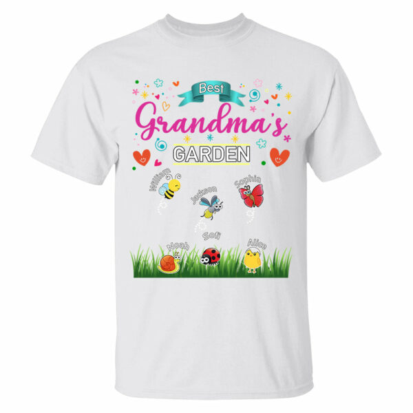 Grandma's Garden, Personalized Mama Shirt, Custom Gift For Nickname and Kids Names T1807 - Image 5