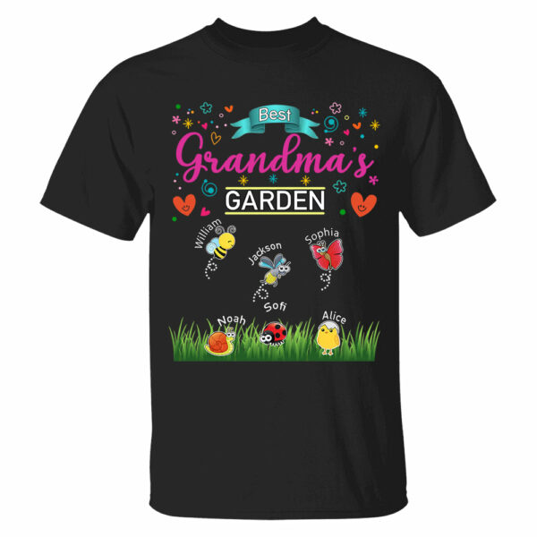 Grandma's Garden, Personalized Mama Shirt, Custom Gift For Nickname and Kids Names T1807 - Image 6