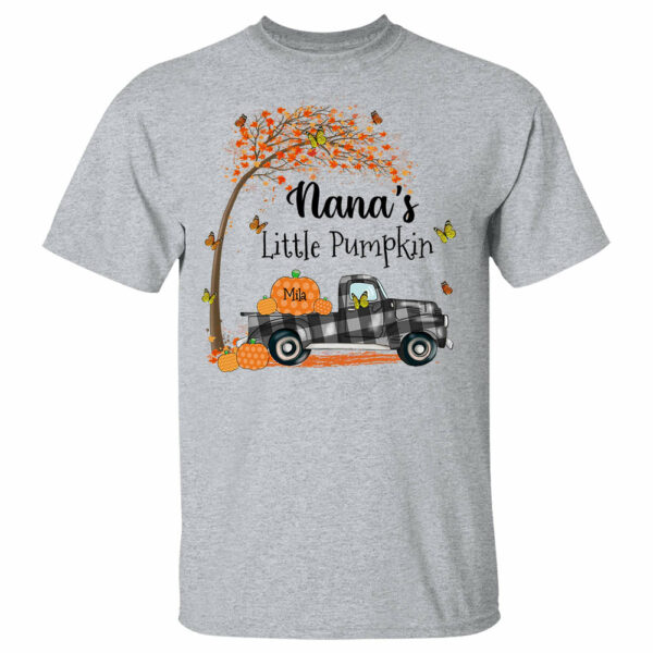 Grandmas Little Pumpkins Personalized Shirt Gift For Grandma Custom Names Shirt - Image 3