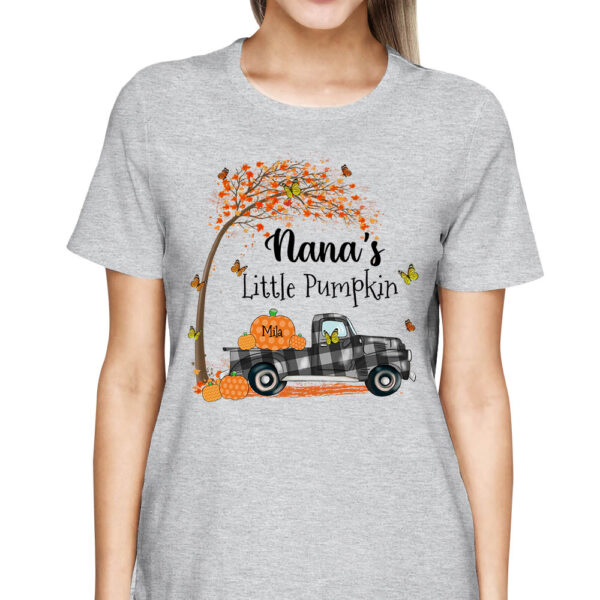 Grandmas Little Pumpkins Personalized Shirt Gift For Grandma Custom Names Shirt - Image 4
