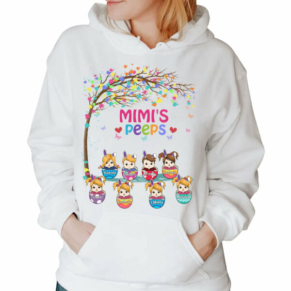 Grandma's Peeps Easter Peeps Eggs Easter's Day Personalized Shirt For Grandma - Image 4