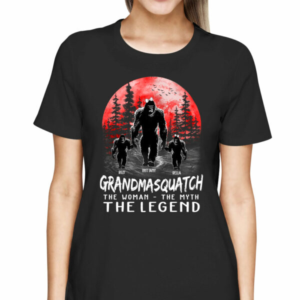Grandmasquatch The Woman The Myth The Legend - Personalized Shirt - Image 2