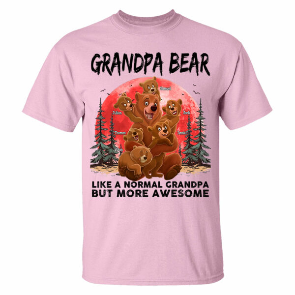 Grandpa Bear Like A Normal Grandpa - Personalized Shirt - Image 8