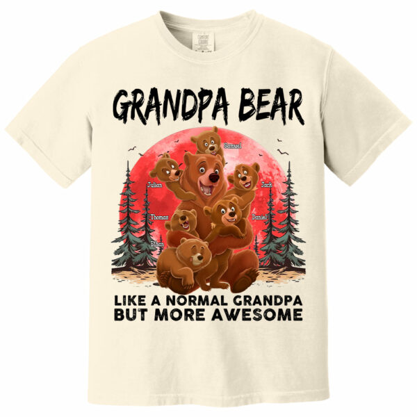 Grandpa Bear Like A Normal Grandpa - Personalized Shirt - Image 9