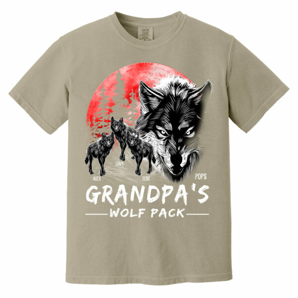 Grandpa Wolf Pack Personalized Shirt - Perfect Father's Day Gift for Dad - Image 13