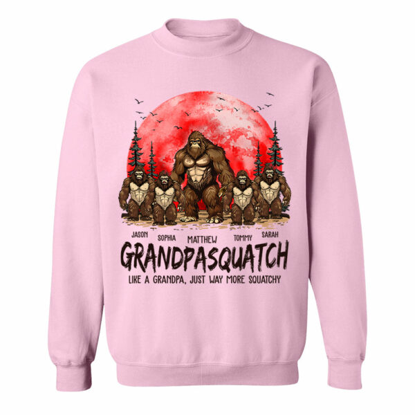 Grandpasquatch Like A Grandpa Just Way More Squatchy - Personalized Shirt Gift For Grandpa - Image 8