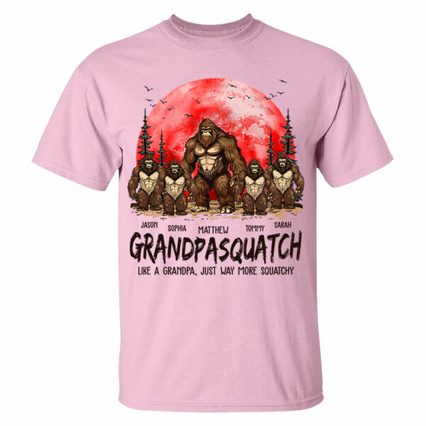 Grandpasquatch Like A Grandpa Just Way More Squatchy - Personalized Shirt Gift For Grandpa - Image 4
