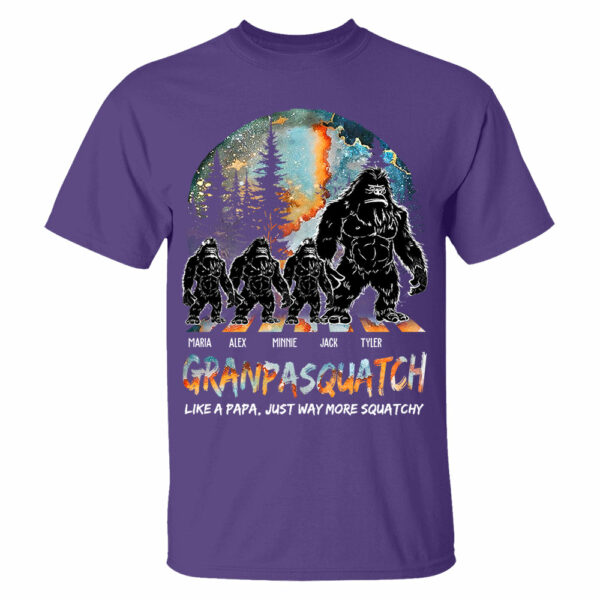 Grandpasquatch Like A Grandpa Just Way More Squatchy Personalized Shirt For Dad Grandpa - Image 5