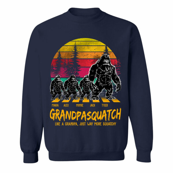 Grandpasquatch Like A Grandpa Just Way More Squatchy Personalized Vintage Shirt - Image 8