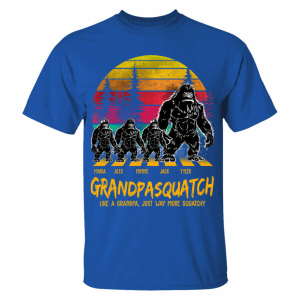 Grandpasquatch Like A Grandpa Just Way More Squatchy Personalized Vintage Shirt - Image 4
